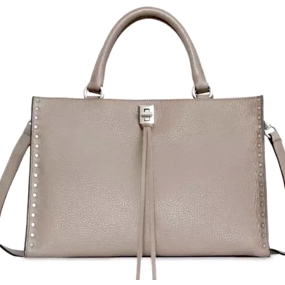 Rebecca Minkoff Darren Top Zip Satchel taupe
